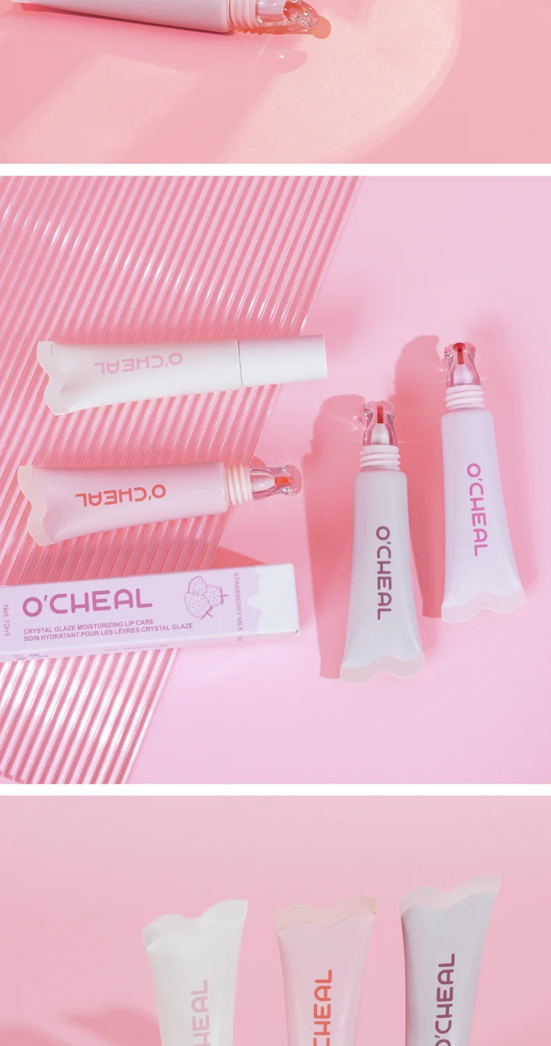 OCheal Crystal Gloss Moisturizing Lip Balm Hydrating Tinted Lip Care - 18