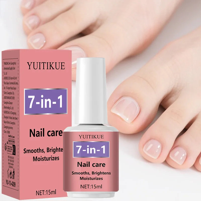 YUITIKUE 7-in-1 Nail Treatment Polish Moisturizing Base and Top Coat - 2