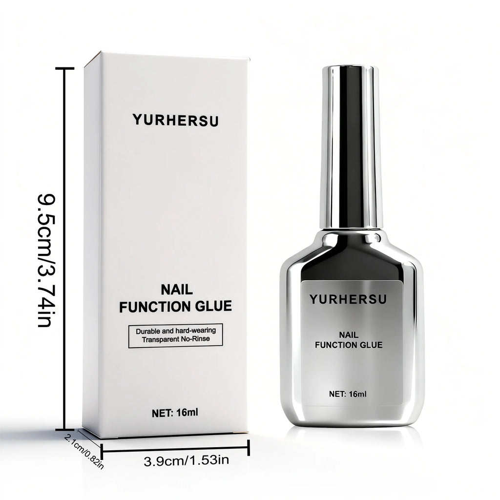 YURHERSU UV LED Nail Glue Strong Adhesive for Tips and Rhinestones
