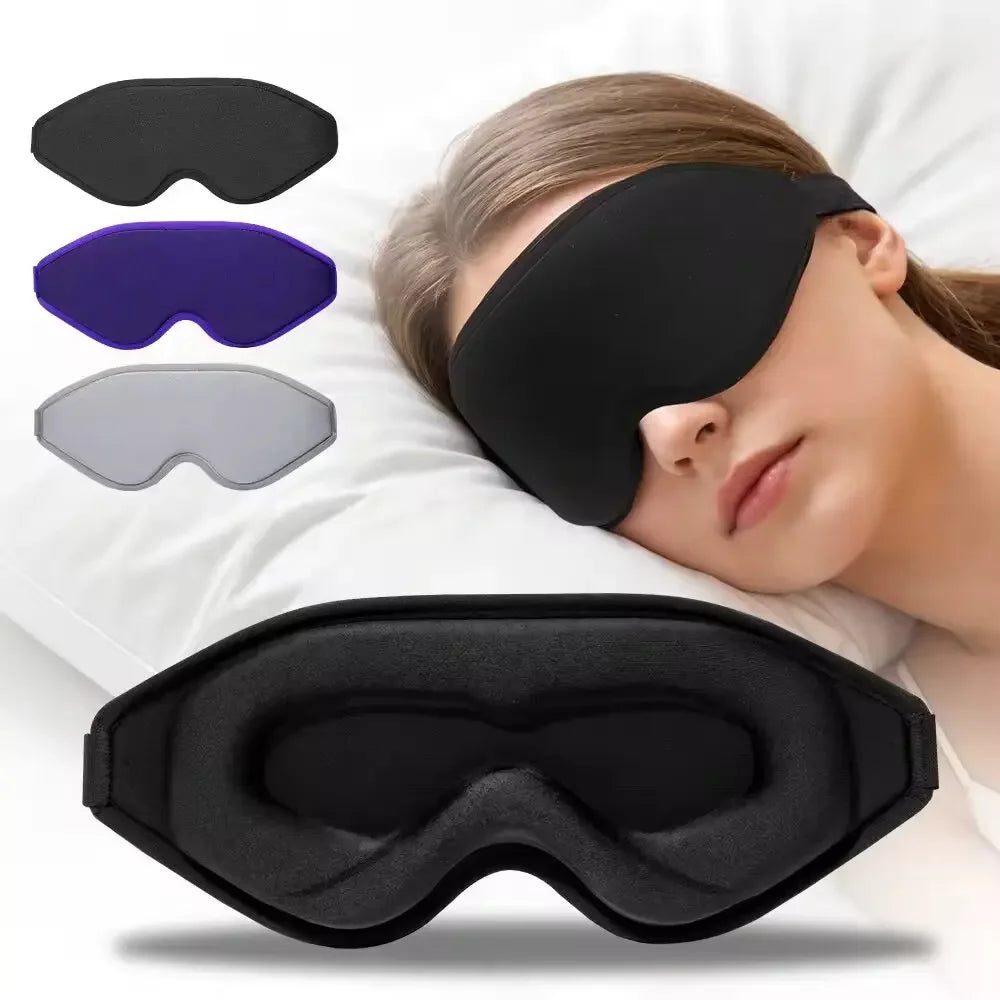 3D Contoured Memory Foam Sleep Mask for Total Light Blocking