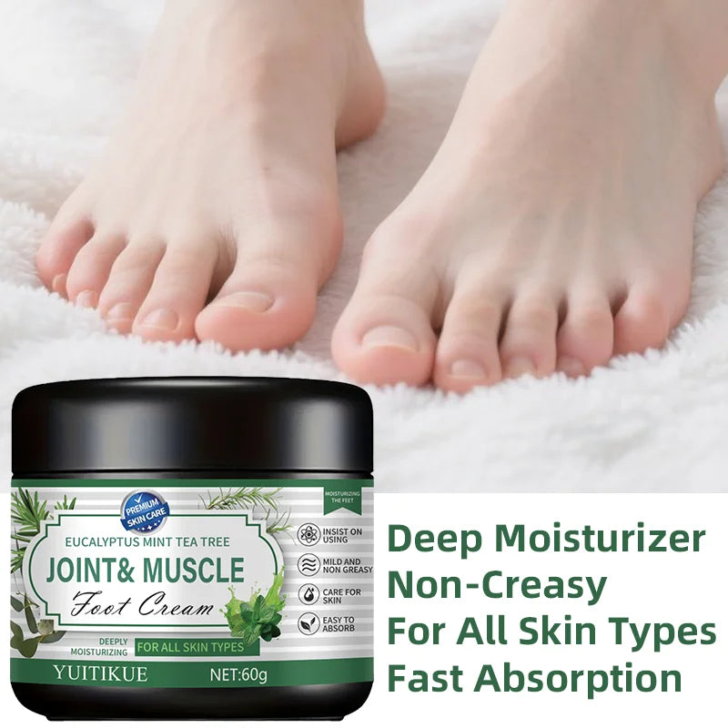 Eucalyptus Mint Tea Tree Foot Cream Moisturizing Muscle Relief 60g - 5