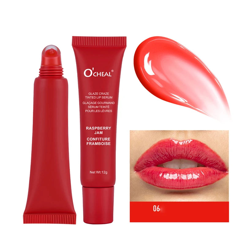 O'Cheal Glaze Tinted Lip Serum Moisturizing Gloss