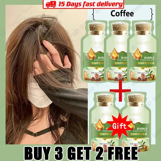 Natural Plant Herbal Extract Hair Dye Shampoo for Gray Hair Coverage - 22