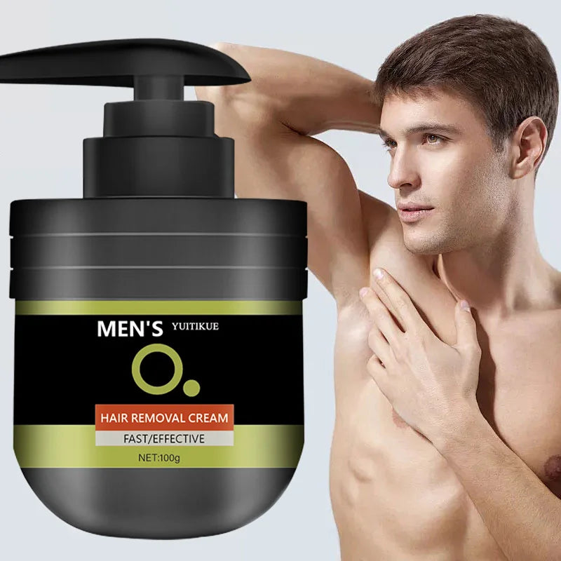 Mens Hair Removal Cream 100g Gentle Body Depilatory for Smooth Skin