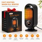 Portable Ceramic Space Heater with Timer and Touch Control