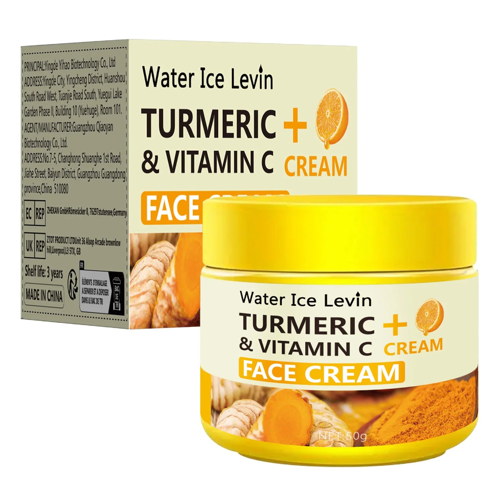 Turmeric and Vitamin C Face Cream Brightening Moisturizer for Glowing Skin - 12