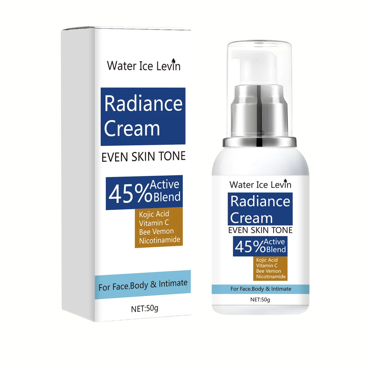 Water Ice Levin Radiance Cream Brightening Moisturizer for Body