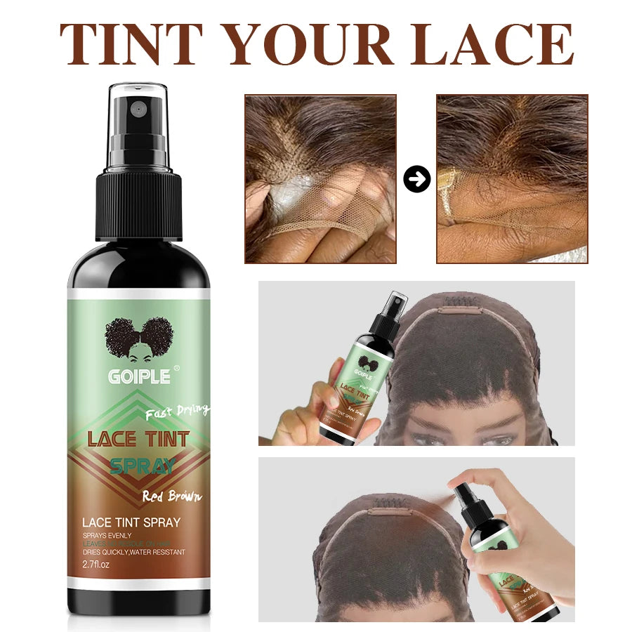 Lace Tint Mousse Wax Stick Edge Control Gel Band and Brush Set