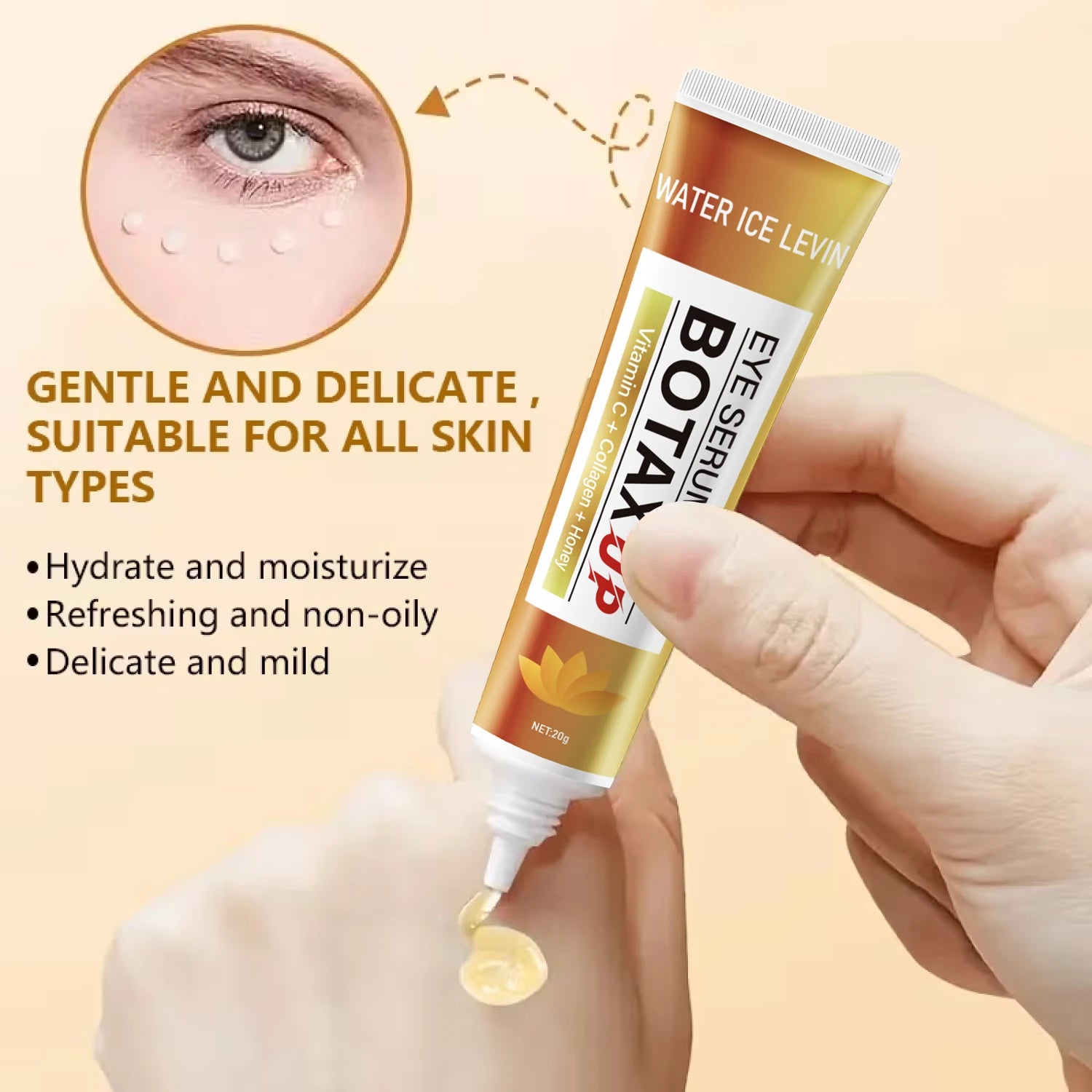 Bee Venom Caffeine Eye Cream for Dark Circles and Anti Wrinkle Care - 4
