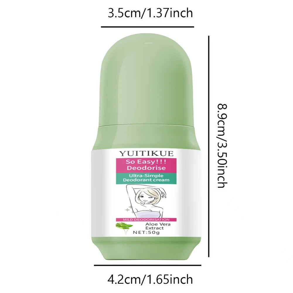 YUITIKUE Natural Deodorant Cream 50ml Sweat Control and Underarm Care