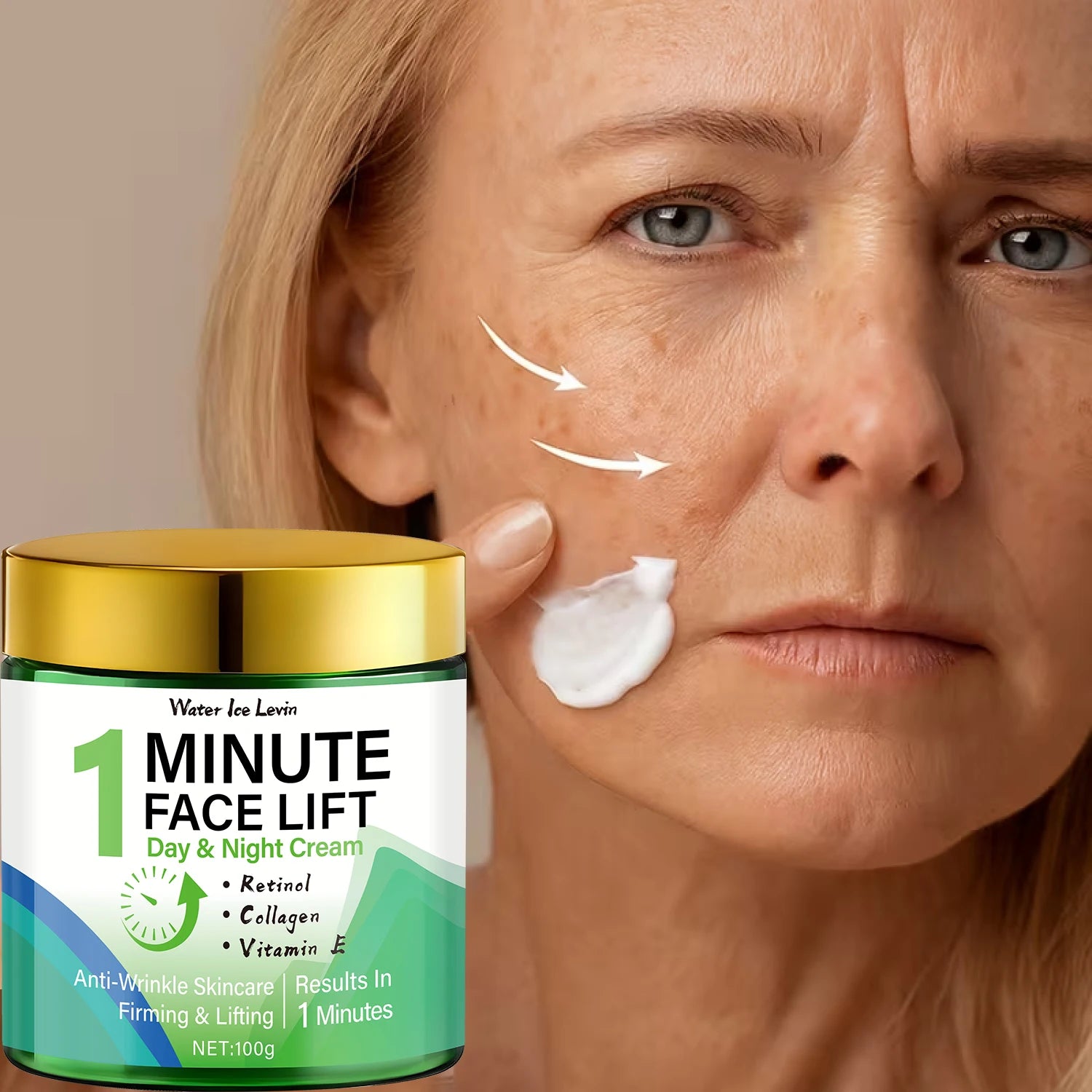 Water Ice Levin 1 Minute Face Lift Retinol and Collagen Firming Cream - 5