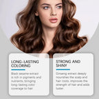 Instant Hair Color Dye Shampoo for Nourishing and Gray Coverage