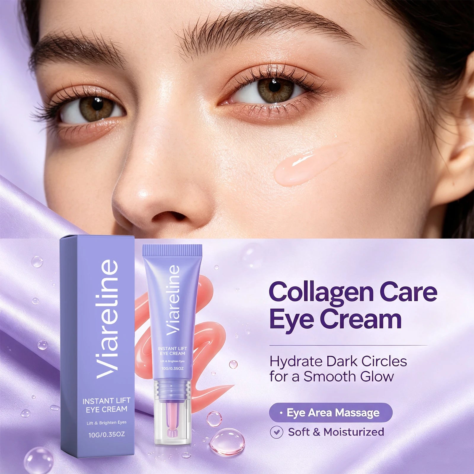 Collagen Hydrating Eye Cream for Dark Circles and Fine Lines - 3