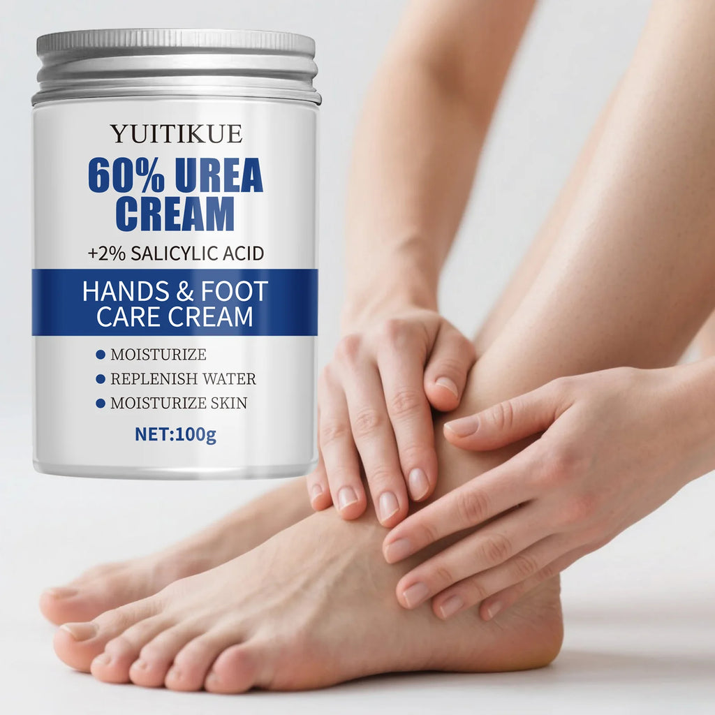 YUITIKUE 60% Urea Foot Cream Cracked Heel Repair Moisturizer 100g