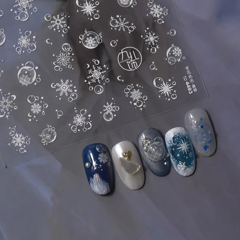 3D Christmas Cartoon Nail Art Stickers