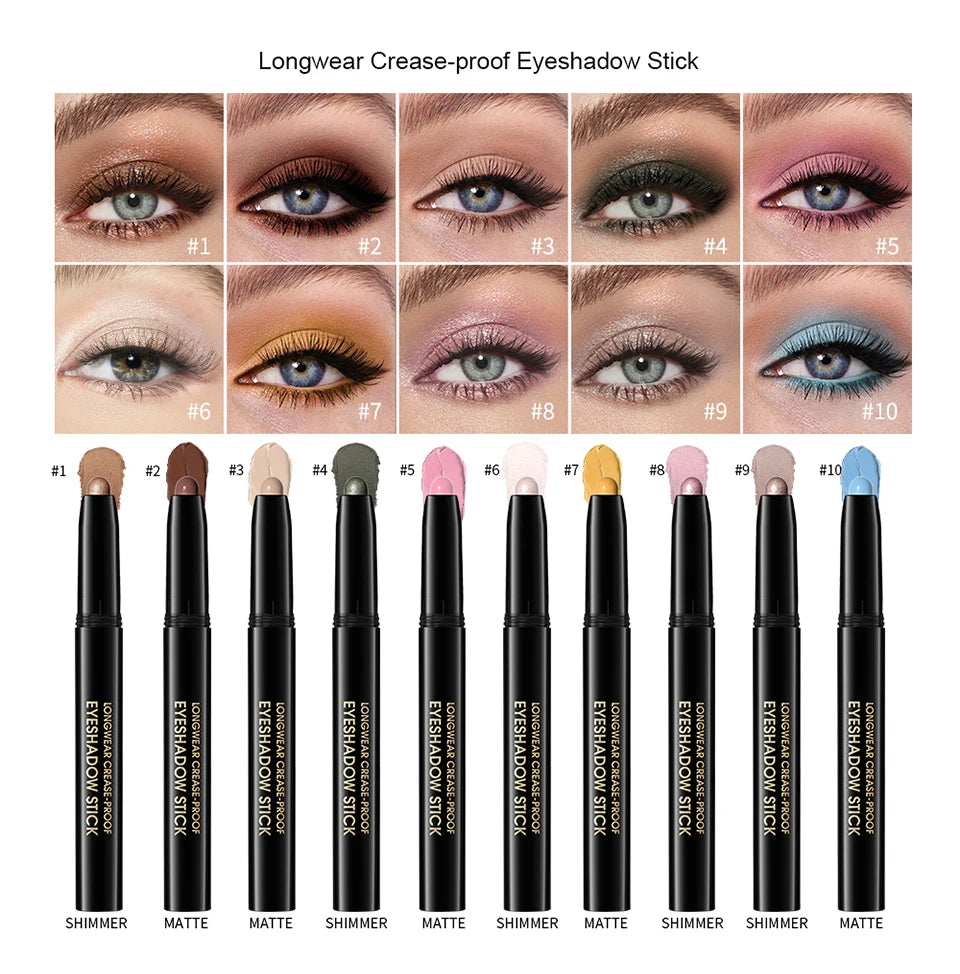 Longwear Waterproof Eyeshadow Stick for All-Day Wear - 8