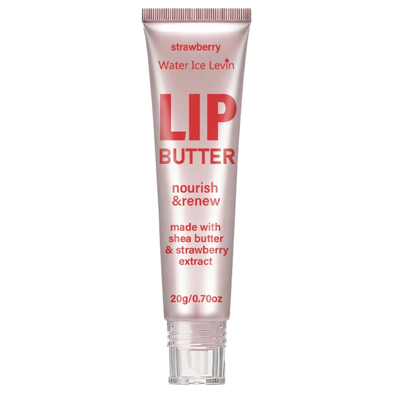 Strawberry Shea Butter Lip Balm Moisturizing and Renewing Lip Care 20g