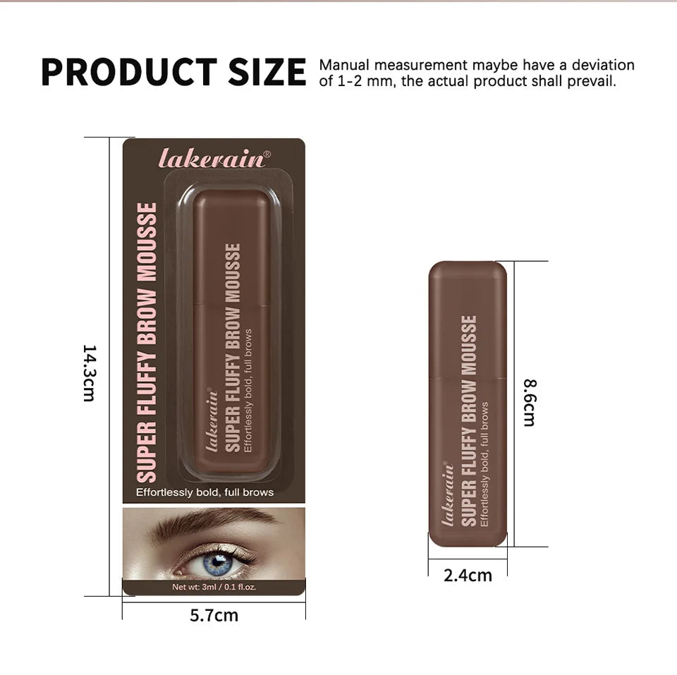 Volumizing Eyebrow Mousse Gel for Fuller Brows