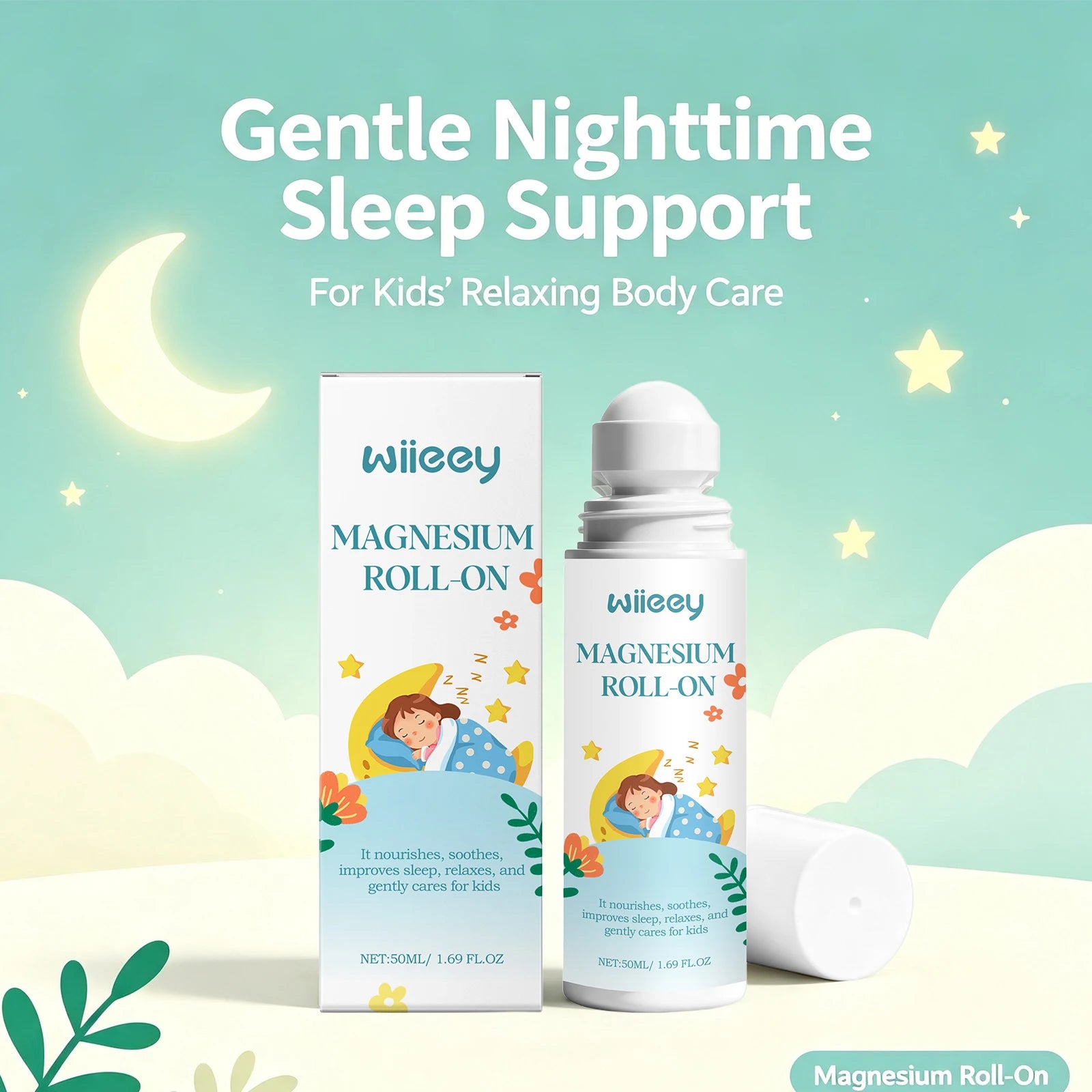 Magnesium Sleep Roll-On for Kids Bedtime Relaxation - 5