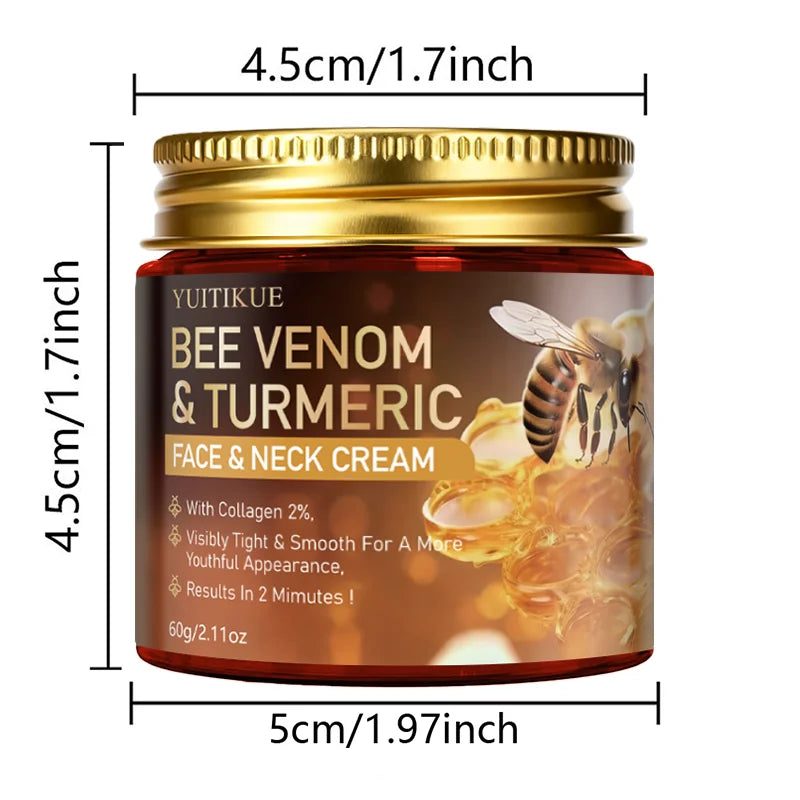 Bee Venom and Turmeric Collagen Face and Neck Firming Cream