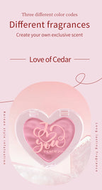 Solid Perfume Heart Tin Portable Fragrance Balm for Travel and Dating
