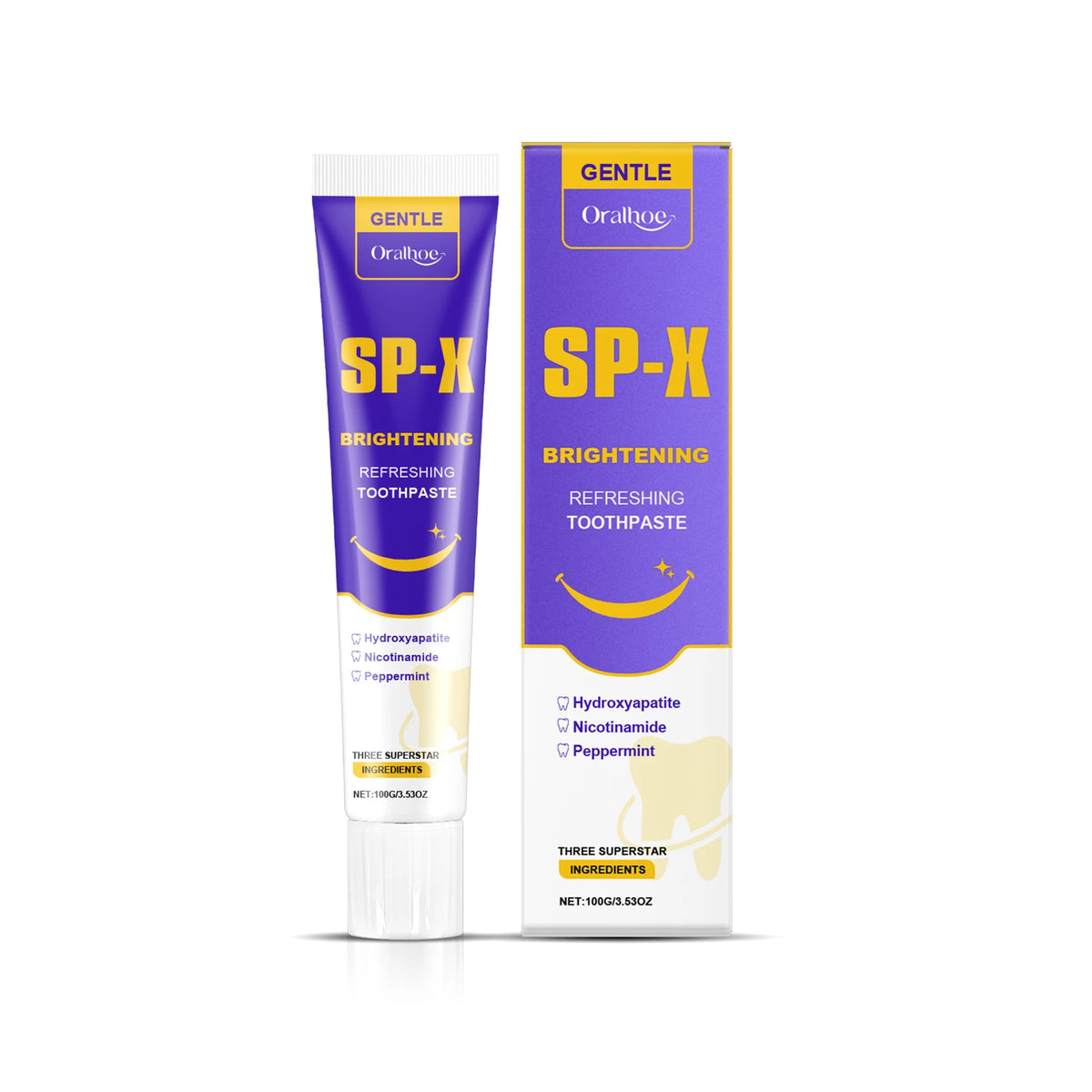 Brightening Toothpaste for Stain Removal and Fresh Breath