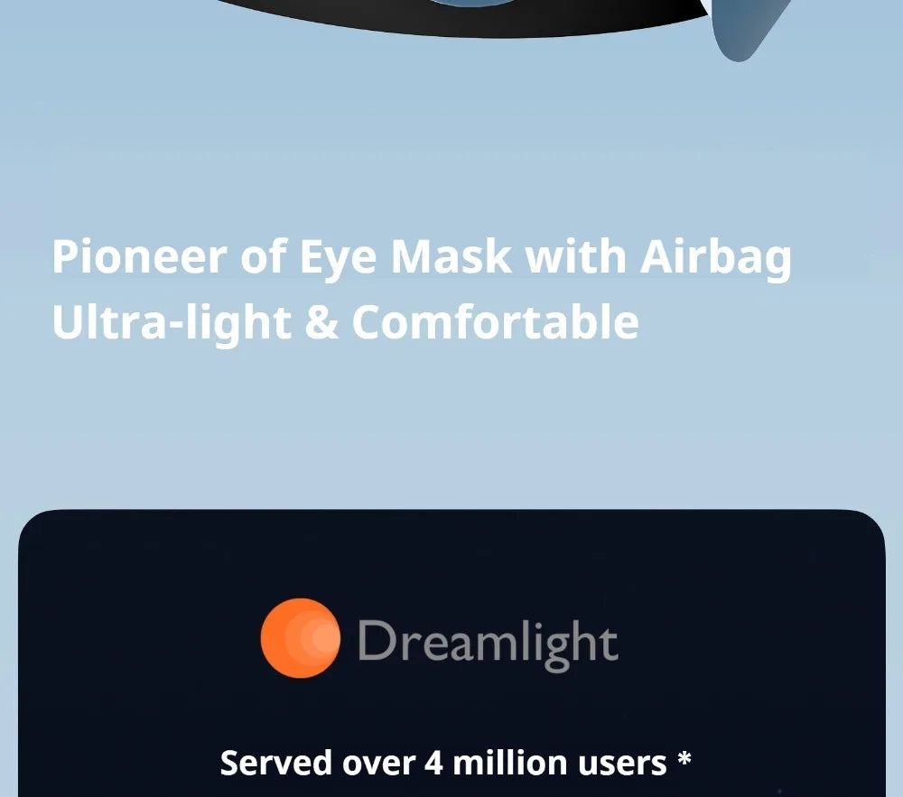 Dreamlight 4S Pro Memory Foam Sleeping Eye Mask Light Blocking Sleep Aid - 8