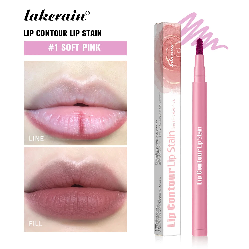Long-Lasting Waterproof Ballpoint Felt Tip Lip Liner