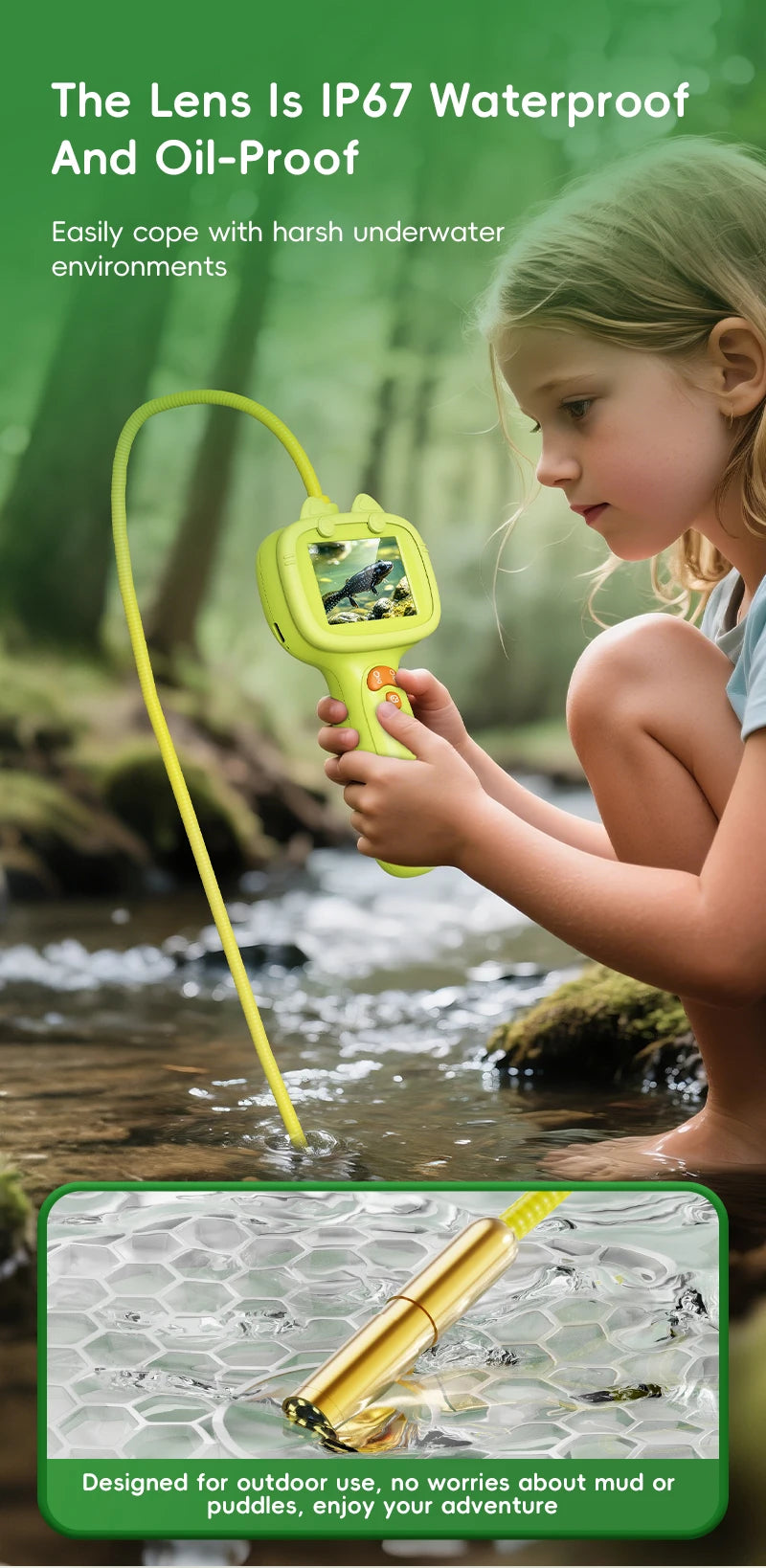 Educational Borescope Camera for Kids Nature Exploration