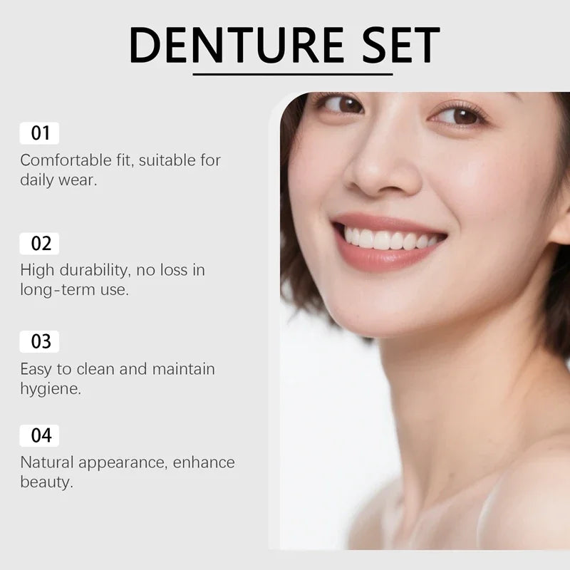 Temporary Silicone Cosmetic Dentures for Missing Teeth - 16