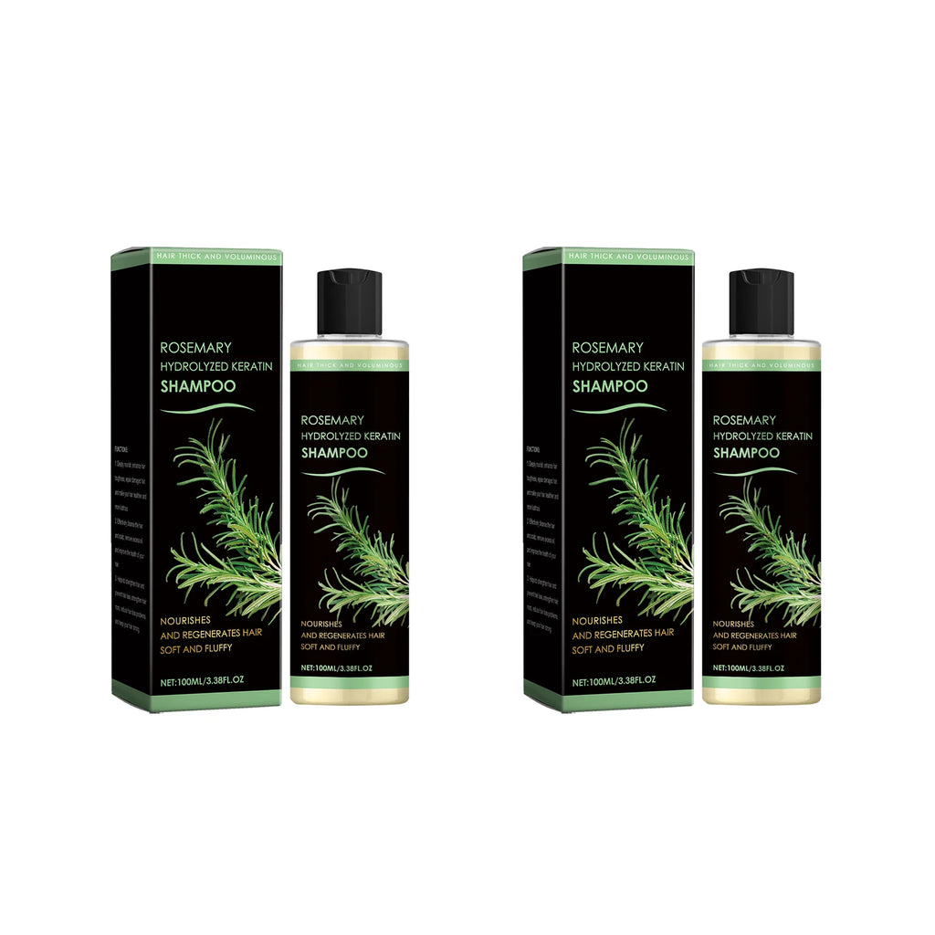 Rosemary Hydrolyzed Keratin Shampoo 100ml Scalp Soothing Volumizing