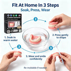 Moldable Silicone Denture Set for Instant Smile