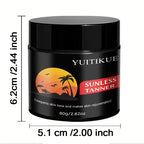 Yuitikue Sunless Tanner Cream 80g Self Tanning Bronzer for Face and Body