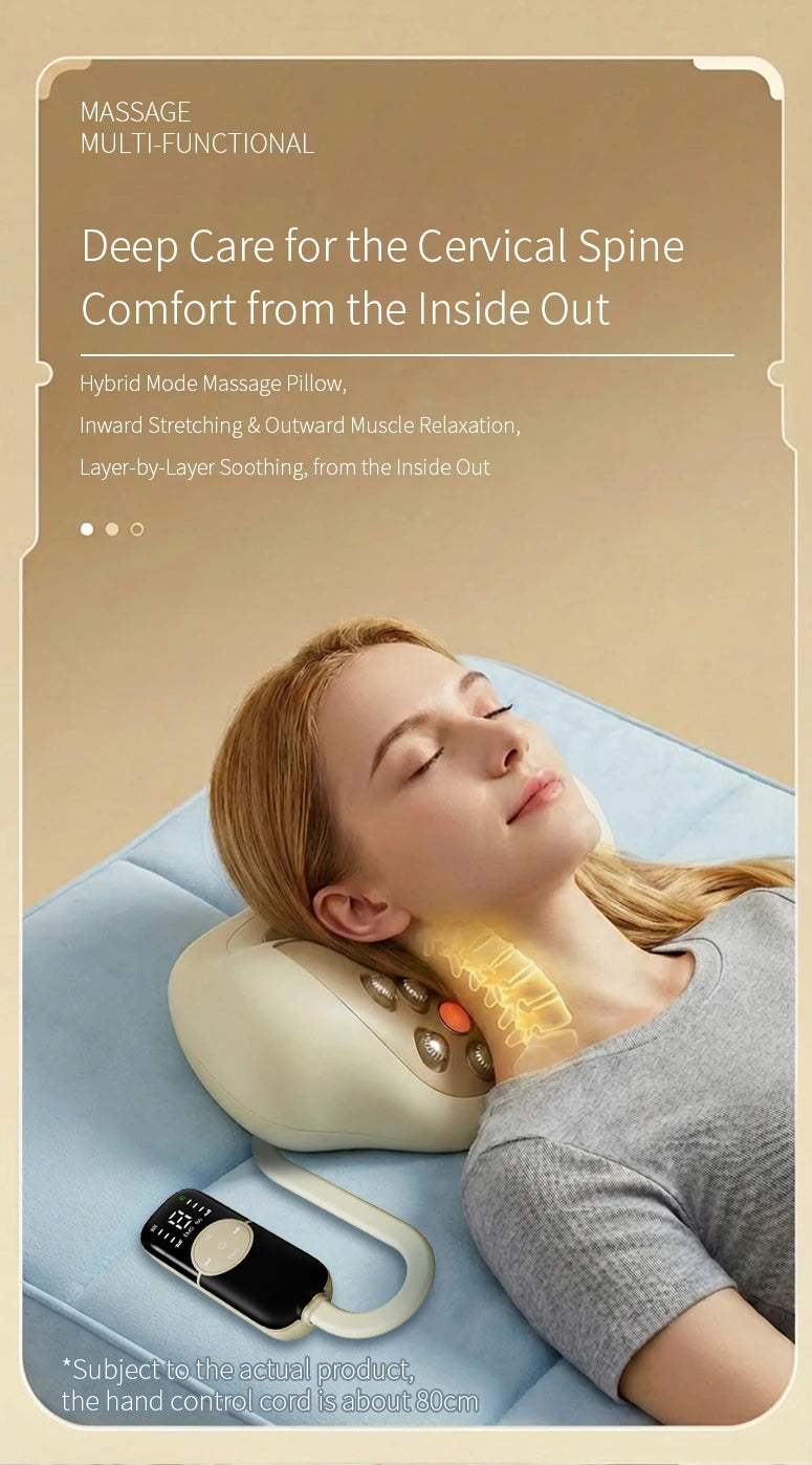 Cervical Neck Traction Massager with Metal Nodes - 11