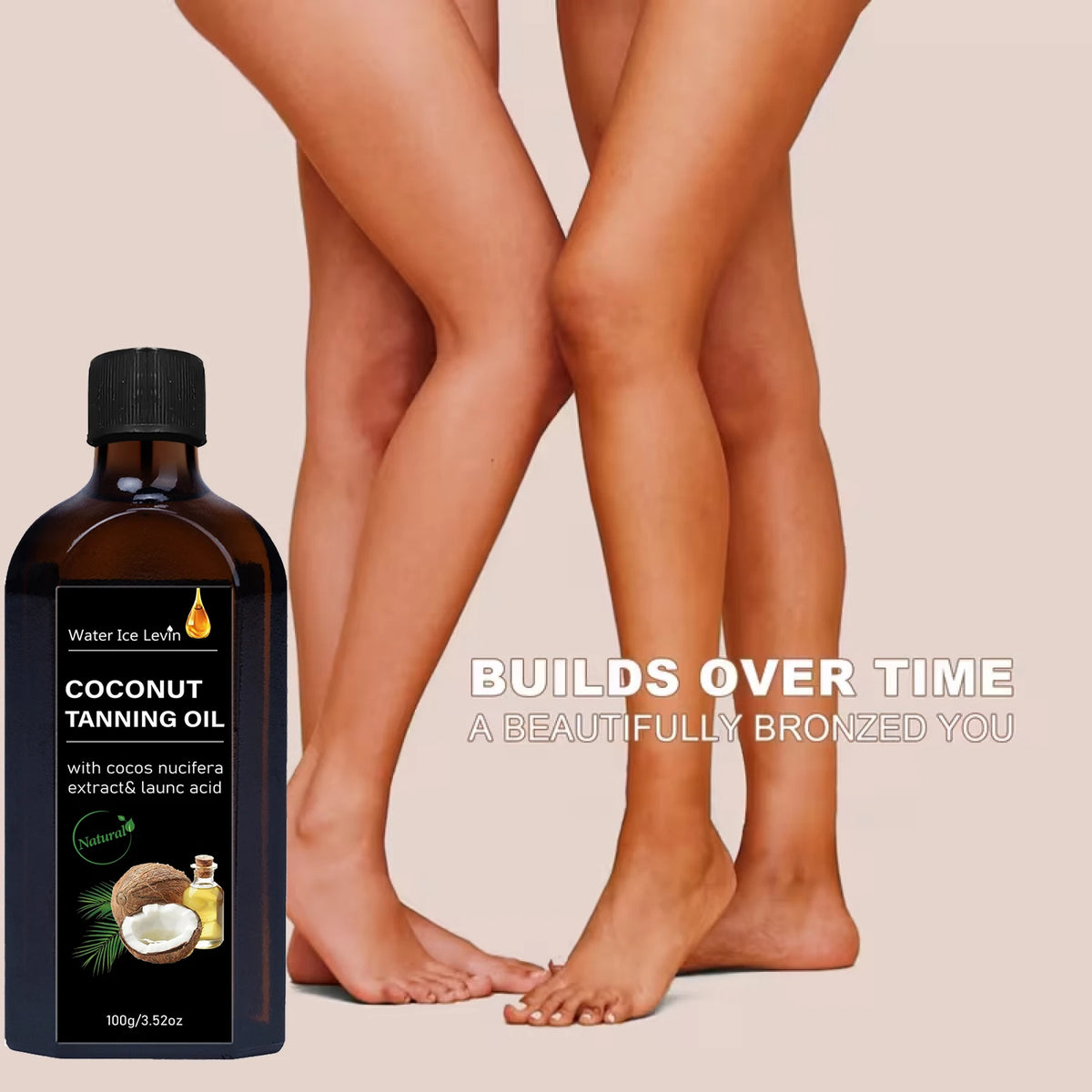 Coconut Tanning Oil Natural Moisturizing Skin Care Body Oil 100ml