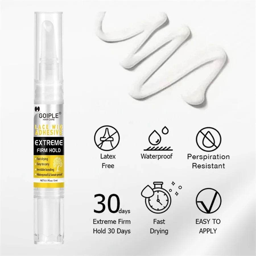 Waterproof Lace Wig Adhesive Glue for Hair Replacement Systems 3 Piece - 16