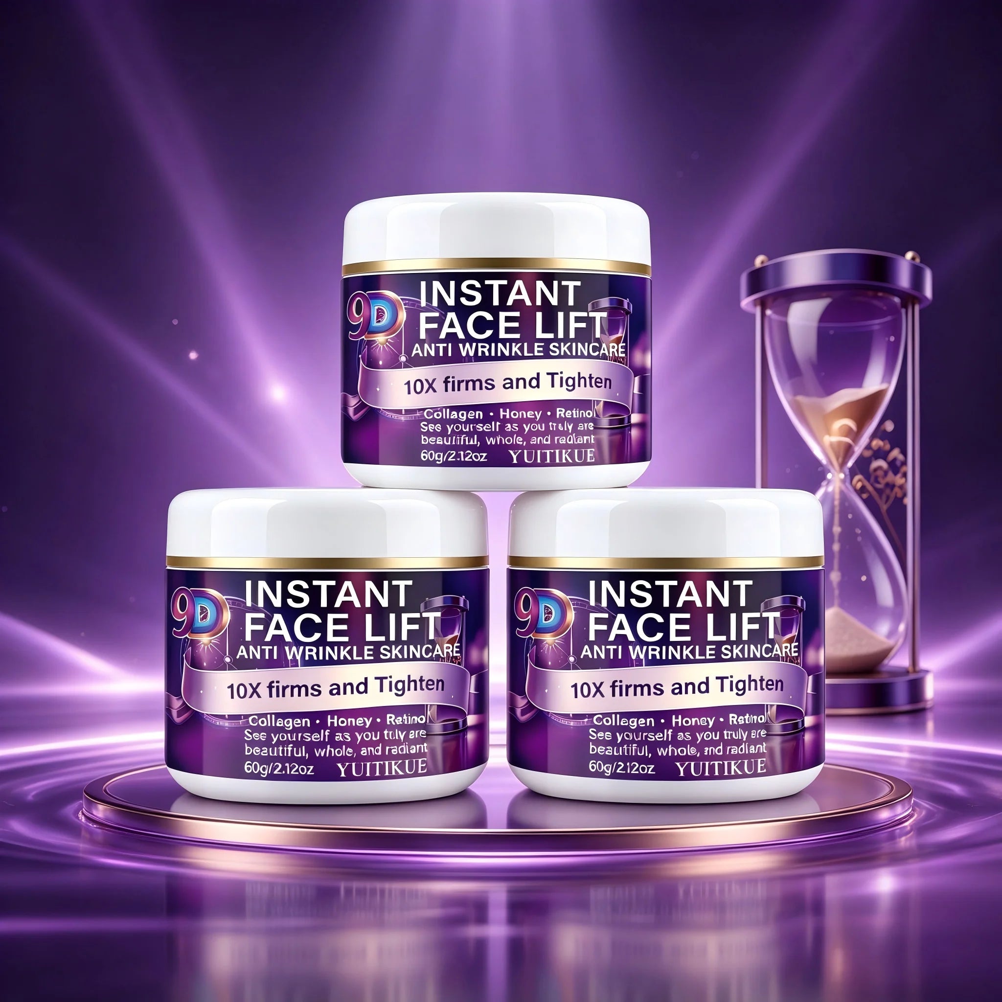 YUITIKUE 9D Face Lift Cream Collagen Retinol Anti Wrinkle Moisturizer - 19