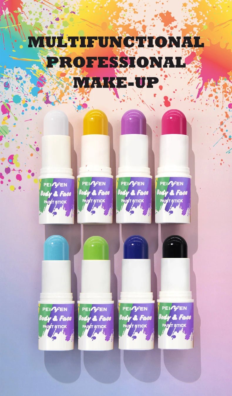 Peiwen Face and Body Paint Stick Waterproof Makeup for Parties - 7