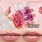 4 Piece Fruit Lip Oil Set Moisturizing Gloss for Dry Lips