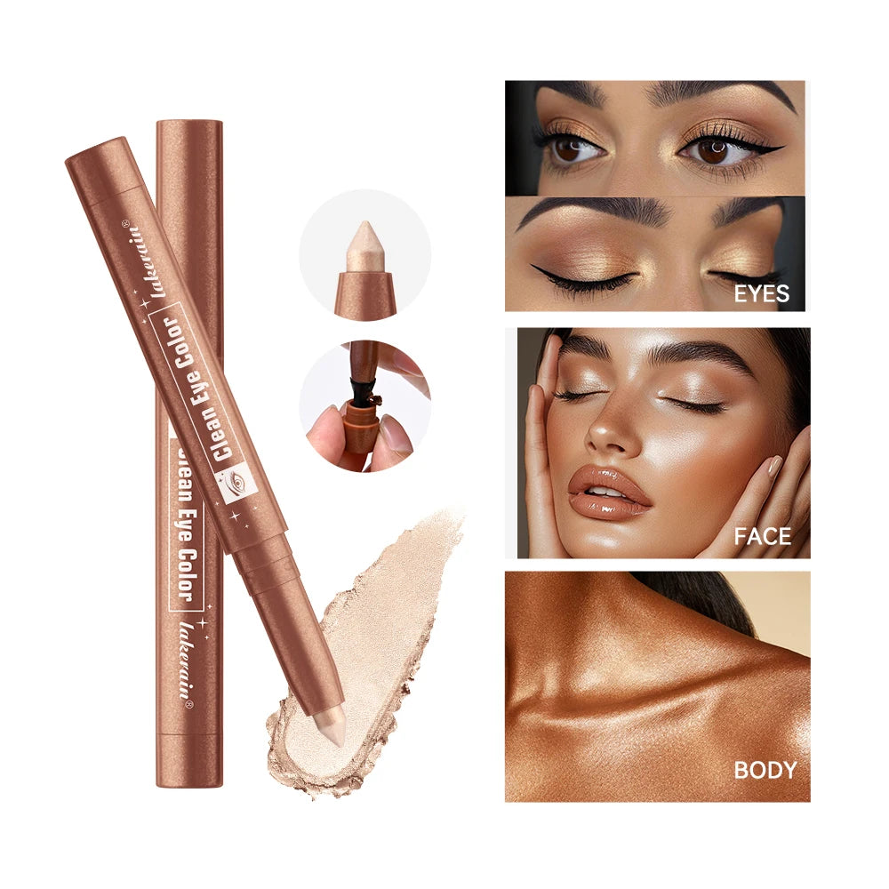 Creamy Eyeshadow Stick for Long-Lasting Shimmer Eye Makeup - 2