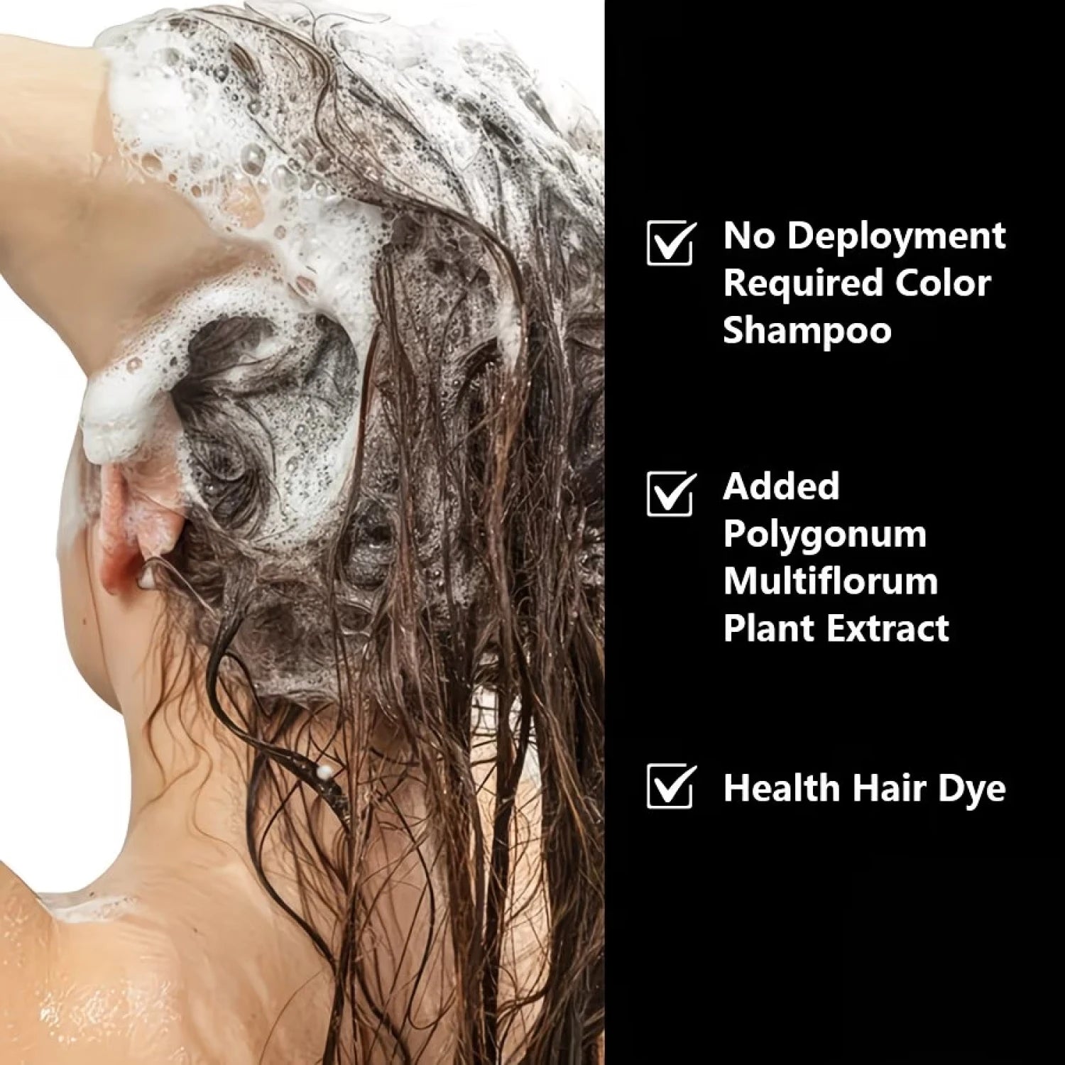 Water Ice Levin 9-in-1 Black Hair Dye Shampoo 100g