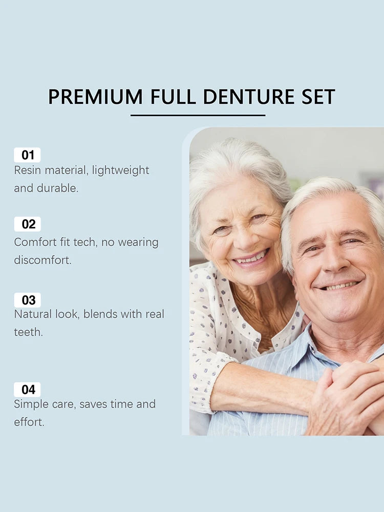 Comfort Fit Natural Look Denture Set for Men and Women - 11
