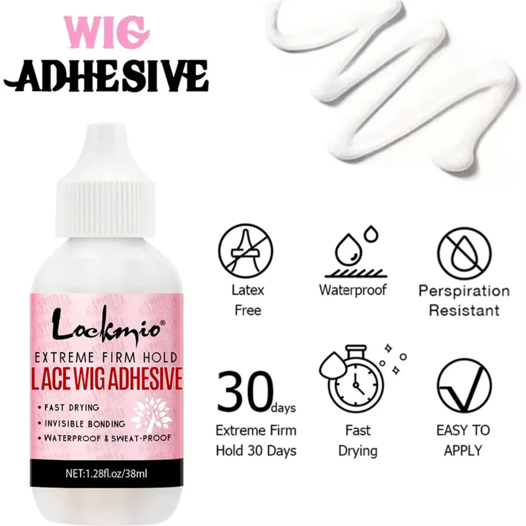 Lace Wig Glue Adhesive and Remover Set with Dual Ended Applicator