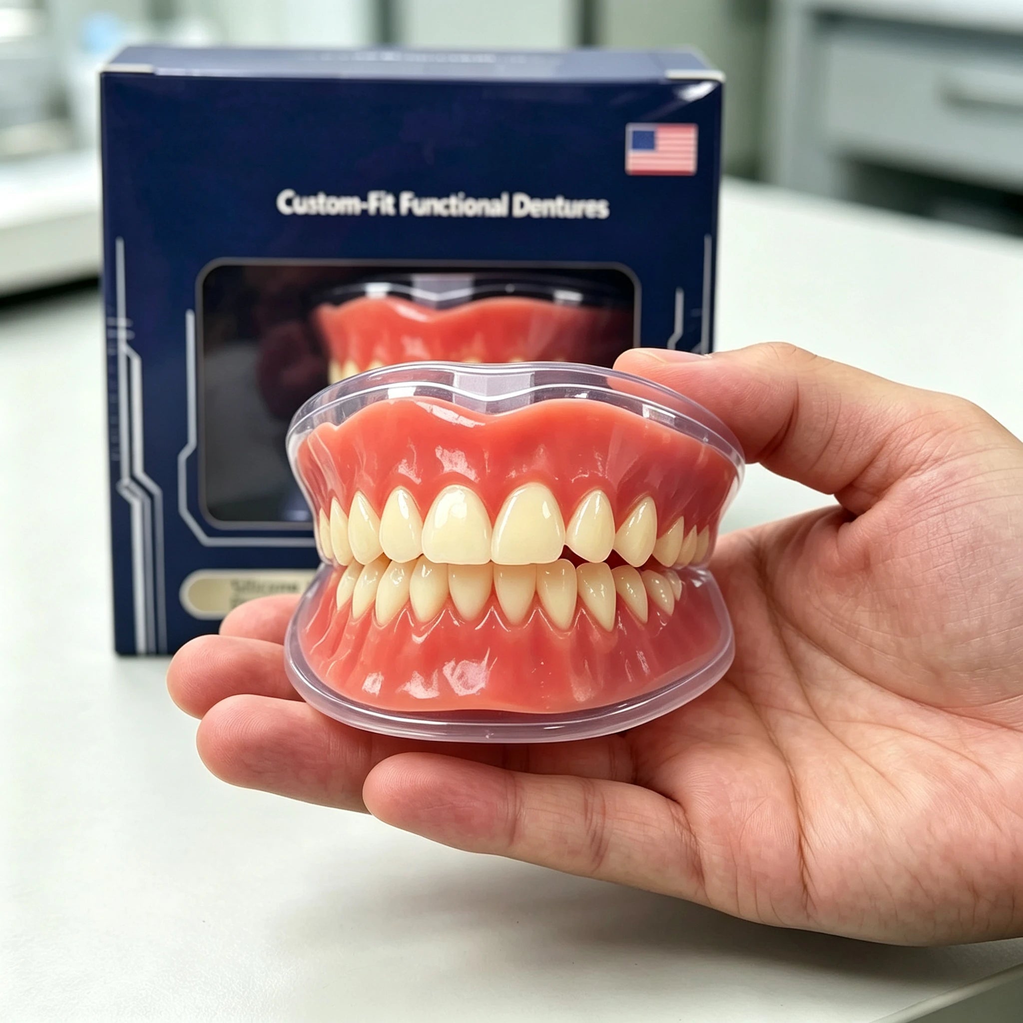 Full-Mouth Silicone Denture Set for Natural Smile - 3