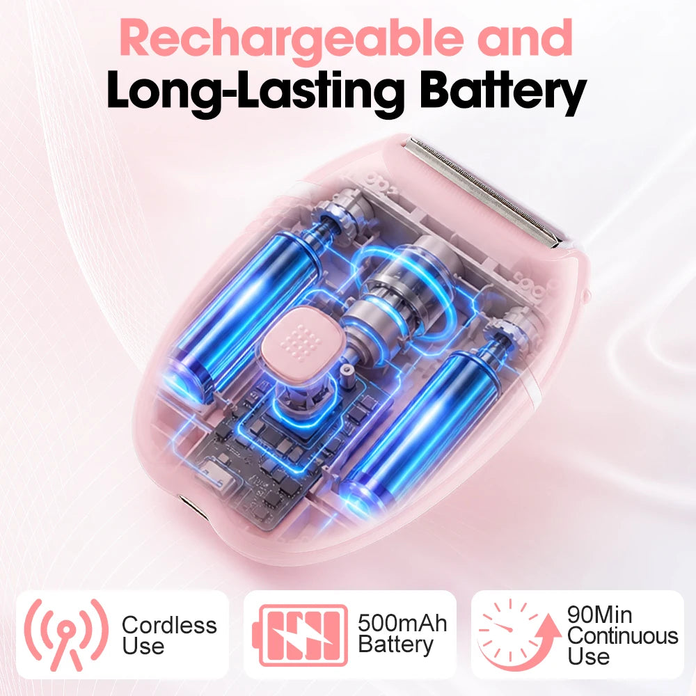 Electric Foil Shaver for Women - Cordless Body Hair Remover