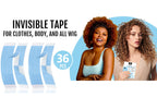 36pc Double Sided Fashion Tape Strips for Lace Wigs and Clothing