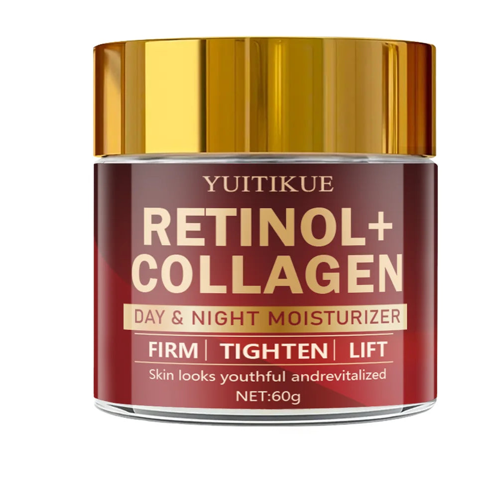 Retinol Collagen Anti Aging Cream Day Night Face Moisturizer 60g - 7
