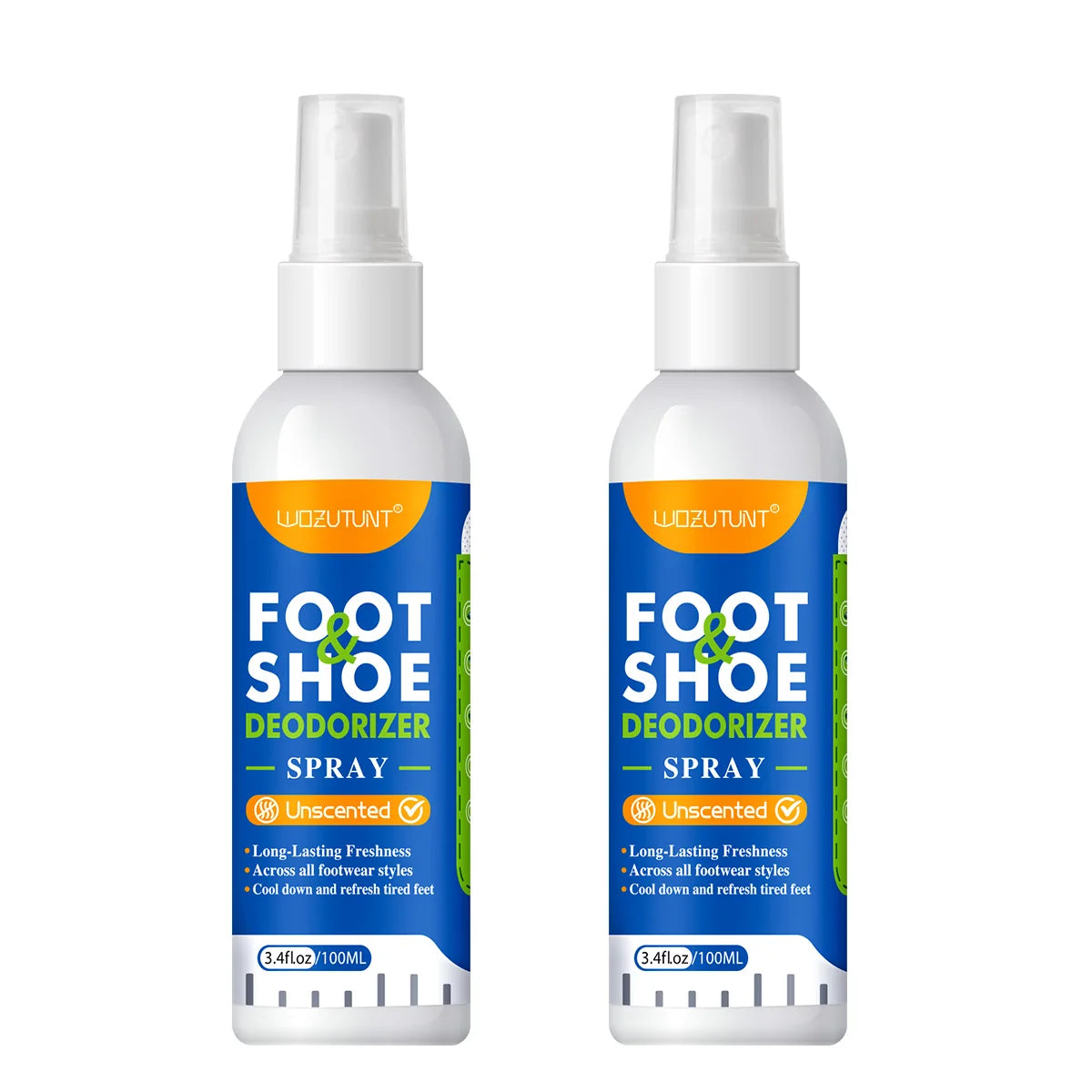 Foot and Shoe Deodorizer Spray 100ml Lemon Scent Odor Remover - 17