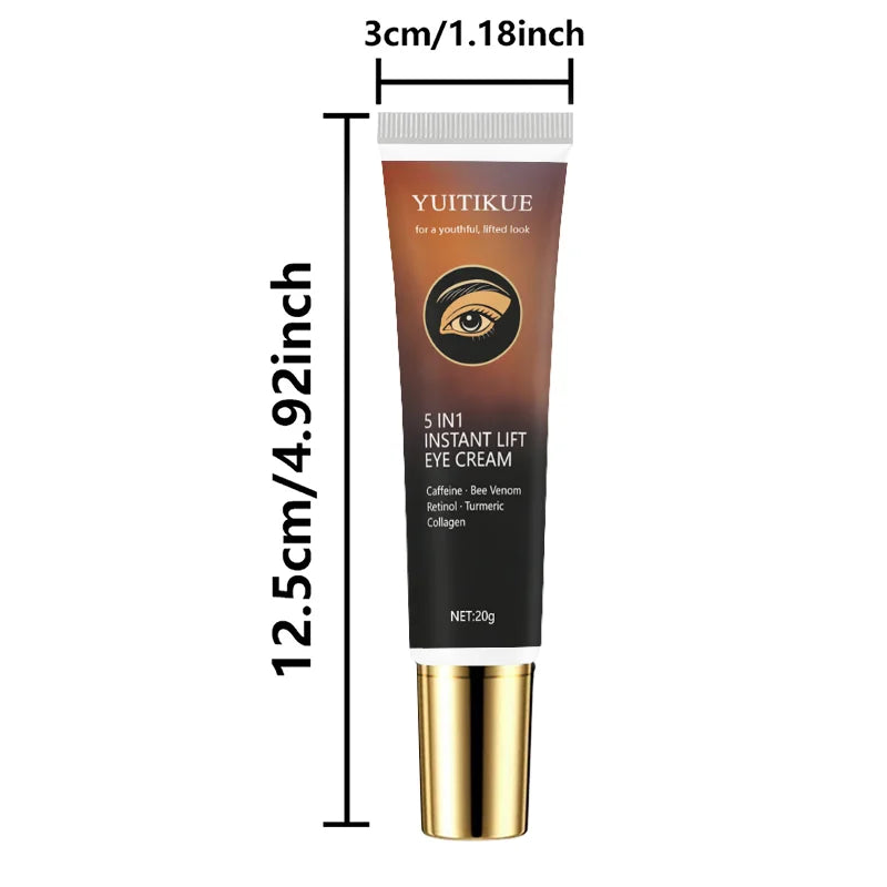 YUITIKUE 5 in 1 Peptide Eye Cream Firming Anti Aging Moisturizer 20g - 8