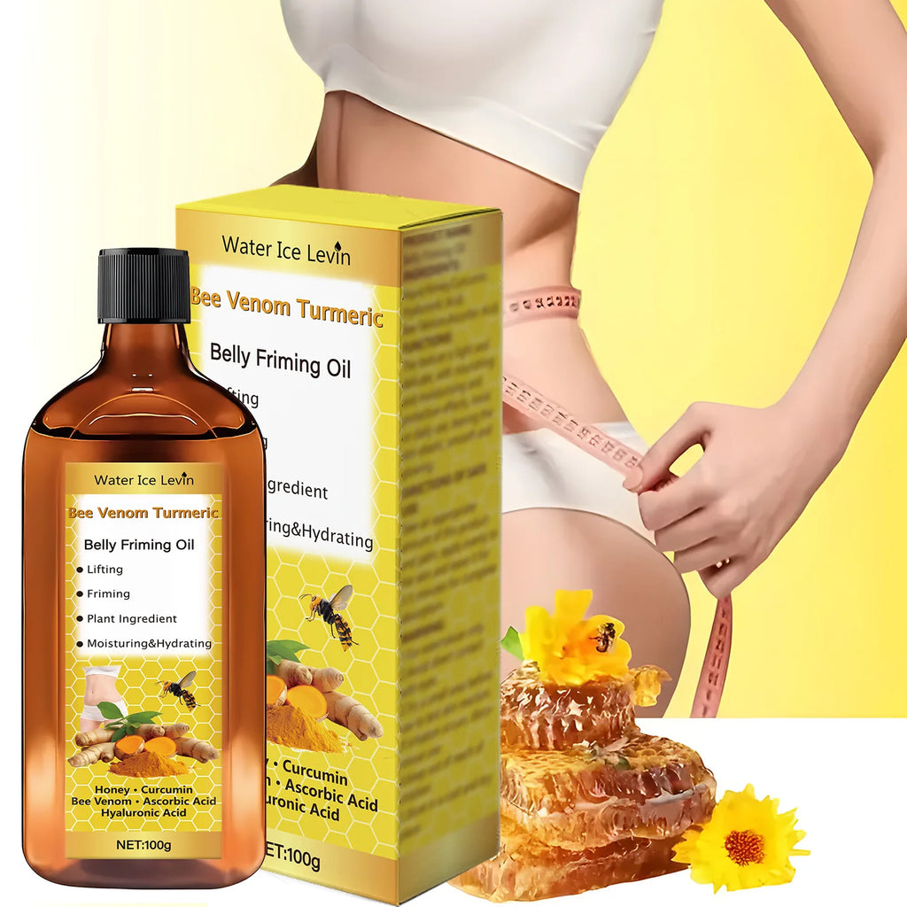Bee Venom Turmeric Belly Firming Oil Moisturizing Body Massage Treatment